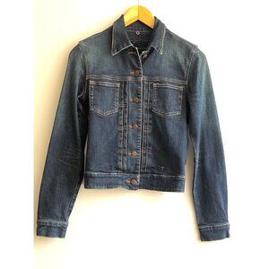 Vintage Sergio Valente Cowgirl Western Outdoor Logo Button Denim Jacket Size S